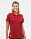 Adidas A431 Women's Performance Piqué Polo - Power Red - model front