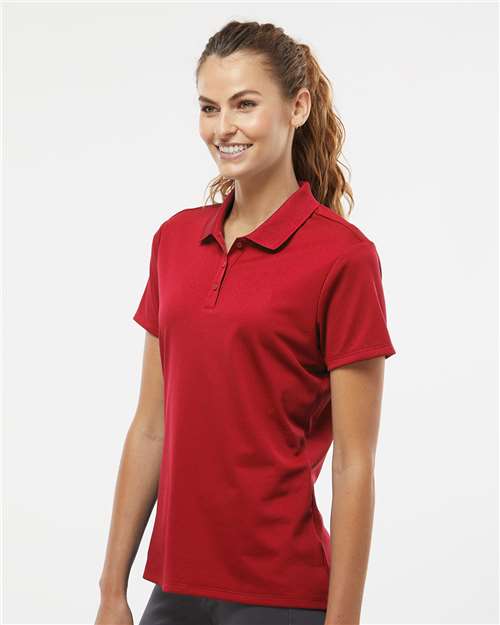 Adidas A431 Women's Performance Piqué Polo - Power Red - model side