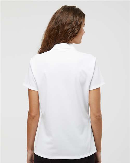 Adidas A431 Women's Performance Piqué Polo - White - model back