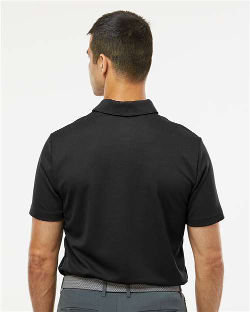 Adidas A580 Men's Micro Piqué Polo - Black - model back