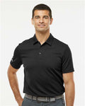 Adidas A580 Men's Micro Piqué Polo - Black - model front