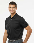 Adidas A580 Men's Micro Piqué Polo - Black - model side