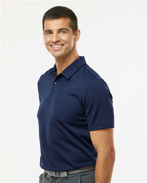 Adidas A580 Men's Micro Piqué Polo - Collegiate Navy - model side