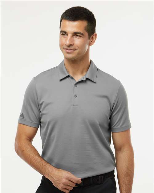 Adidas A580 Men's Micro Piqué Polo - Grey Three - model front