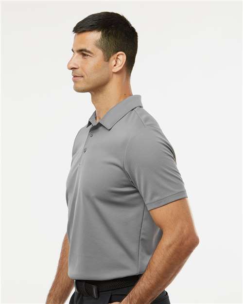 Adidas A580 Men's Micro Piqué Polo - Grey Three - model side