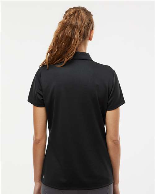 Adidas A581 Women's Micro Piqué Polo - Black - model back