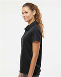 Adidas A581 Women's Micro Piqué Polo - Black - model side