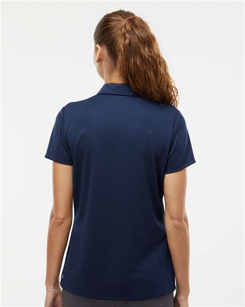 Adidas A581 Women's Micro Piqué Polo - Collegiate Navy - model back