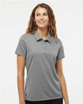 Adidas A581 Women's Micro Piqué Polo - Grey Three - model front