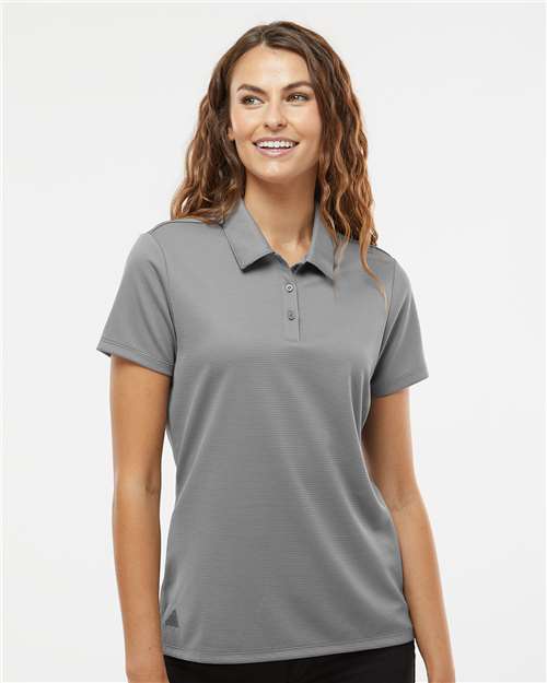 Adidas A581 Women's Micro Piqué Polo - Grey Three - model front