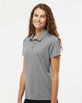 Adidas A581 Women's Micro Piqué Polo - Grey Three - model side