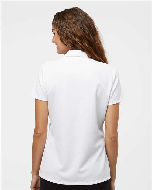 Adidas A581 Women's Micro Piqué Polo - White - model back