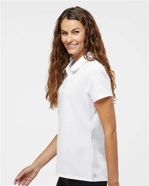 Adidas A581 Women's Micro Piqué Polo - White - model side