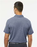 Adidas A582 Men's Heathered Polo - Collegiate Navy Melange - model back