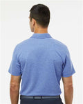 Adidas A582 Men's Heathered Polo - Collegiate Royal Melange - model back
