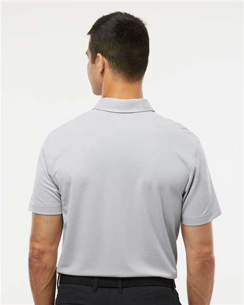 Adidas A582 Men's Heathered Polo - Grey Two Melange - model back