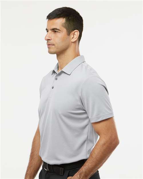 Adidas A582 Men's Heathered Polo - Grey Two Melange - model side