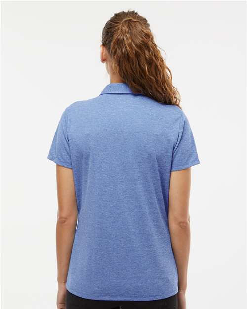 Adidas A583 Women's Heathered Polo - Collegiate Royal Melange - model back