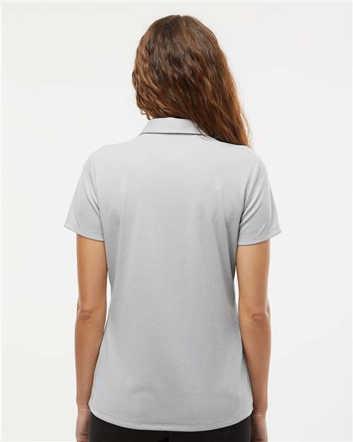 Adidas A583 Women's Heathered Polo - Grey Two Melange - model back