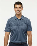 Adidas A585 Men's Camo Chest Print Polo - Tech Ink - model front