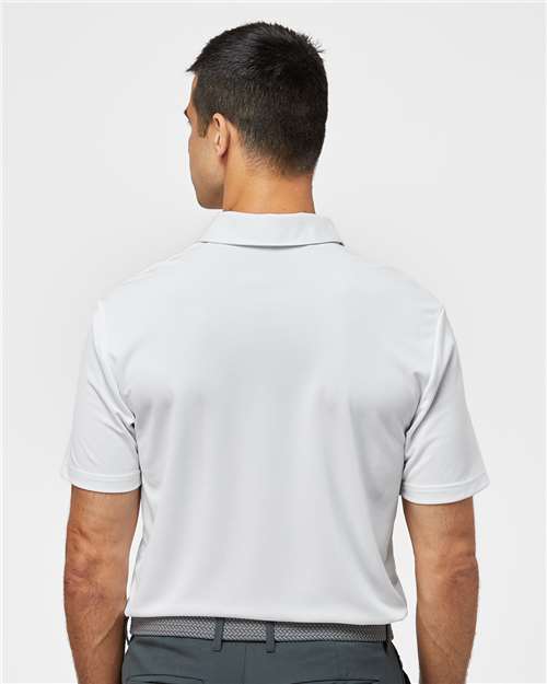 Adidas A585 Men's Camo Chest Print Polo - White - model back
