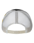 Kati S700M Printed Mesh Trucker Cap - Black/ Vegas Gold/ Fleur De Lis - back