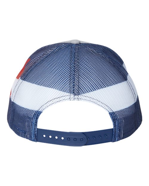 Kati S700M Printed Mesh Trucker Cap - Heather Grey/ Colorado Flag - back