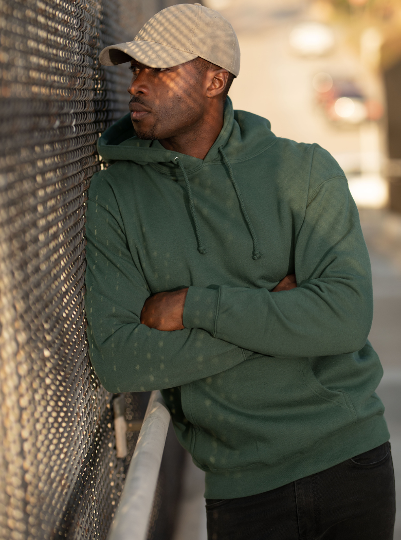Heavyweight Hoodie in Smoke, additional view
