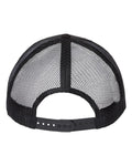 Atlantis Headwear BRYCE Sustainable Trucker Cap - Black/ Black - back