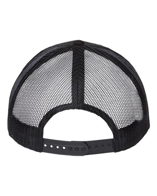 Atlantis Headwear BRYCE Sustainable Trucker Cap - Black/ Black - back