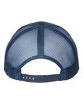Atlantis Headwear BRYCE Sustainable Trucker Cap - Navy/ Navy - back