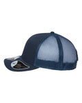 Atlantis Headwear BRYCE Sustainable Trucker Cap - Navy/ Navy - side
