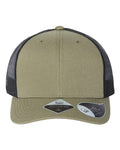 Atlantis Headwear BRYCE Sustainable Trucker Cap - Olive/ Black - front