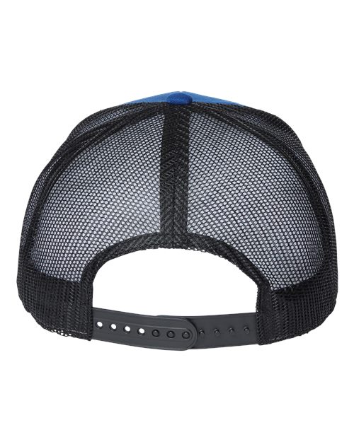 Atlantis Headwear BRYCE Sustainable Trucker Cap - Royal/ Black - back
