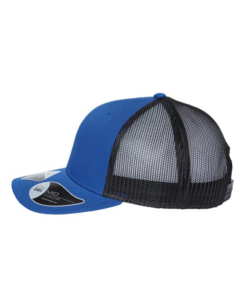 Atlantis Headwear BRYCE Sustainable Trucker Cap - Royal/ Black - side