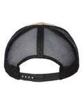 Atlantis Headwear BRYCE Sustainable Trucker Cap - Khaki/ Black - back