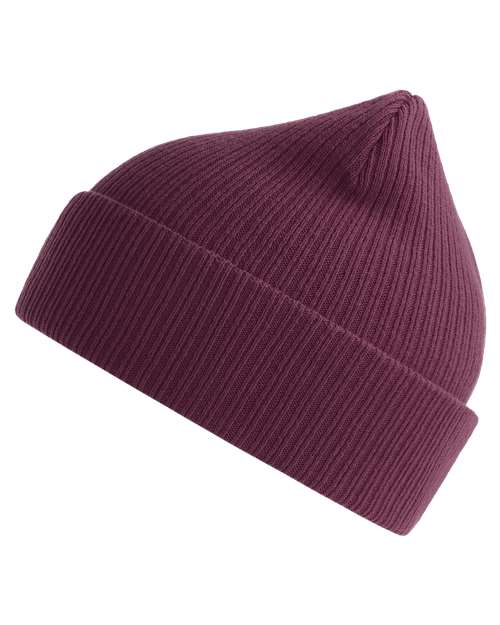 Atlantis Headwear NELSON Sustainable Cuffed Beanie - Burgundy - side