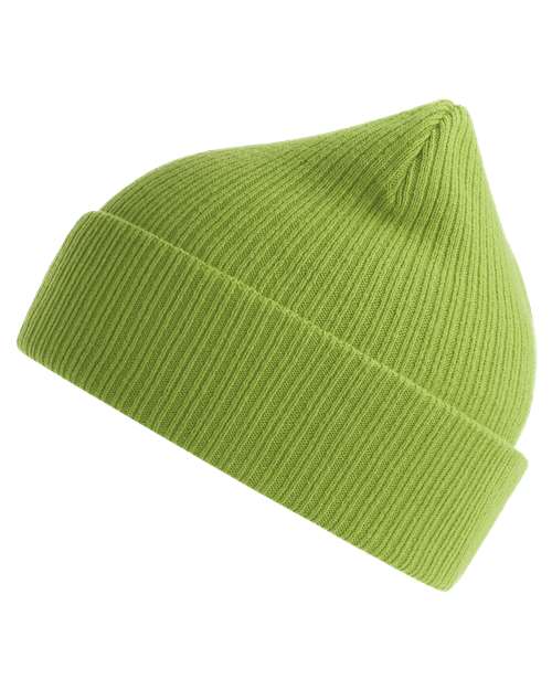 Atlantis Headwear NELSON Sustainable Cuffed Beanie - Leaf Green - side