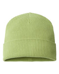 Atlantis Headwear NELSON Sustainable Cuffed Beanie - Leaf Green - front