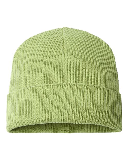 Atlantis Headwear NELSON Sustainable Cuffed Beanie - Leaf Green - front