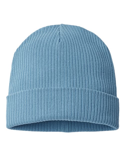 Atlantis Headwear NELSON Sustainable Cuffed Beanie - Light Avio Blue - back
