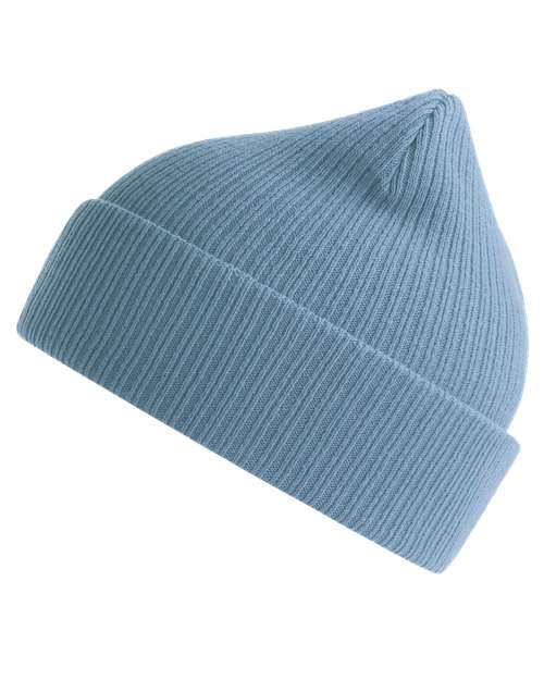 Atlantis Headwear NELSON Sustainable Cuffed Beanie - Light Avio Blue - side