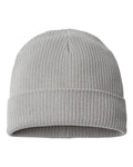 Atlantis Headwear NELSON Sustainable Cuffed Beanie - Light Grey - back