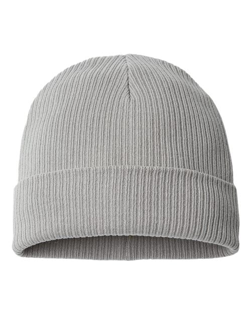Atlantis Headwear NELSON Sustainable Cuffed Beanie - Light Grey - front