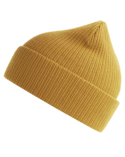 Atlantis Headwear NELSON Sustainable Cuffed Beanie - Mustard Yellow - side
