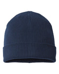 Atlantis Headwear NELSON Sustainable Cuffed Beanie - Navy - back