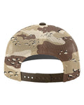 Richardson 112PM Printed Mesh Trucker Cap - Brown/ Desert Camo - back