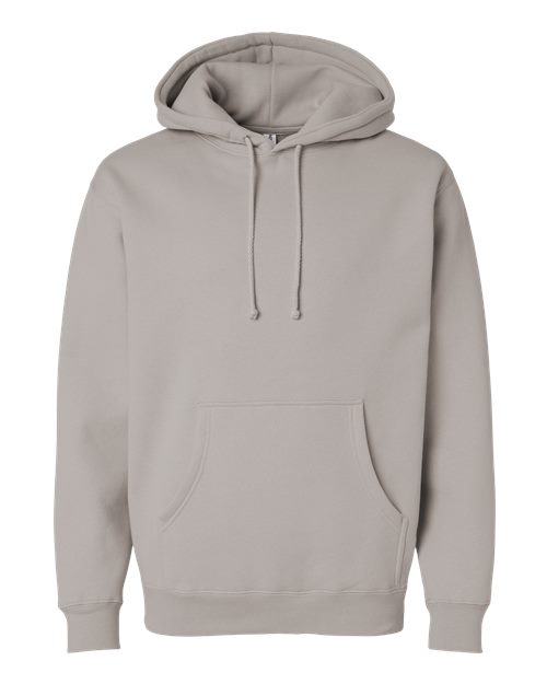 Independent Trading Co. IND4000 Heavyweight Hooded Sweatshirt - Cement - flat front