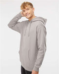 Independent Trading Co. IND4000 Heavyweight Hooded Sweatshirt - Cement - model side