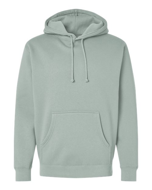 Independent Trading Co. IND4000 Heavyweight Hooded Sweatshirt - Dusty Sage - flat front